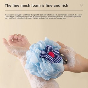 Zenidoo Éponge de Douche Super Douce Grande Taille Motif Floral en PE, Éponges et Brosses de Bain Moussant Anti-éclatement pour Exfoliation - Product Image 4