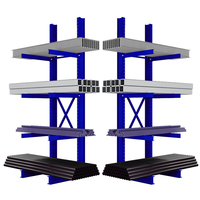 Support de rangement en porte-à-faux, robuste, Double face, pour entrepôt à la maison