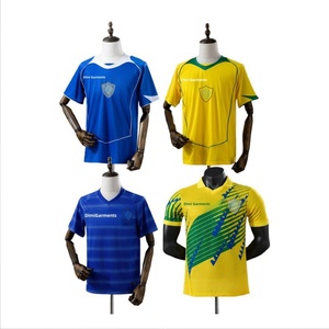 Groothandel Heren Ademend Snel Droogende Korte Mouwen V-hals Effen Kleur Voetbal Trainingspakken - Product Image 5