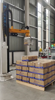 Robot de palettisation automatique pour l'empilage de cartons et de boîtes en carton, machine de palettisation avec convoyeur à rouleaux pour entrepôt et usine