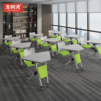 Table de réunion pliable moderne sur mesure, table de conférence pliable en mélamine pour salle de formation