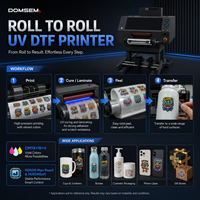 Imprimante UV DTF Rouleau à Rouleau A3 A2 12" 24" – Imprimante UV DTF Directe sur Film Numérique à Jet d'Encre pour Film AB