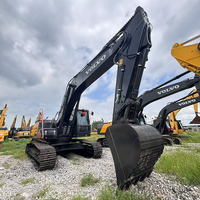 Excavatrice sur chenilles hydraulique d'occasion VOLVO EC300 de 30 tonnes, robuste, avec accessoires gratuits pour la construction