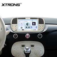 Sistema de Navegación Estéreo para Auto Android 15 de 7 Pulgadas para Fiat 500 2007-2015, 4+64GB, Pantalla QLED con IA NPU, Salida de Fibra Óptica, DSP, BT 5.4