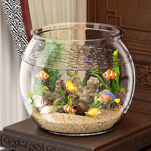 Aquarium <span class=keywords><strong>rond</strong></span> en plastique transparent de haute qualité, petit aquarium <span class=keywords><strong>pour</strong></span> la maison ou l'hôtel, <span class=keywords><strong>pour</strong></span> une utilisation sur le bureau ou dans le salon - Product Image 4