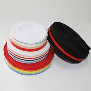 Diadema deportiva de nailon de alta elasticidad de 3cm con banda elástica de rayas de Color estilo espiga con barra de goma - Product Image 1