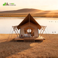Tentes de luxe JUMEI Hôtel Resort Glamping Extérieur Imperméable Tente extensible haut de gamme