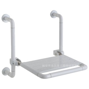 Chaise de douche pliante YJL en nylon et acier inoxydable antidérapante pour personnes âgées, équipement de sécurité pour salle de bain 8951 - Product Image 2