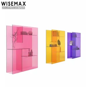 Wisemax đồ nội thất phòng khách hiện đại trang trí nội thất lưu trữ đồ nội thất tủ tường kệ giao diện điều khiển Tủ Acrylic hiển thị đứng tủ