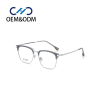 A10042 Lunettes tendance vintage pour hommes, monture sourcil, style rétro, montures de myopie pleine monture, lunettes carrées de haute qualité à bordure complète