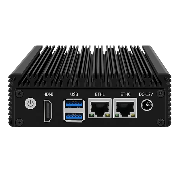 New Fanless Mini Portable PC N2930 Intel Celeron Quad Core DDR3L 32MB 2 RJ45 Industrial NUC 4GB 256GB SSD 2-Year Warranty