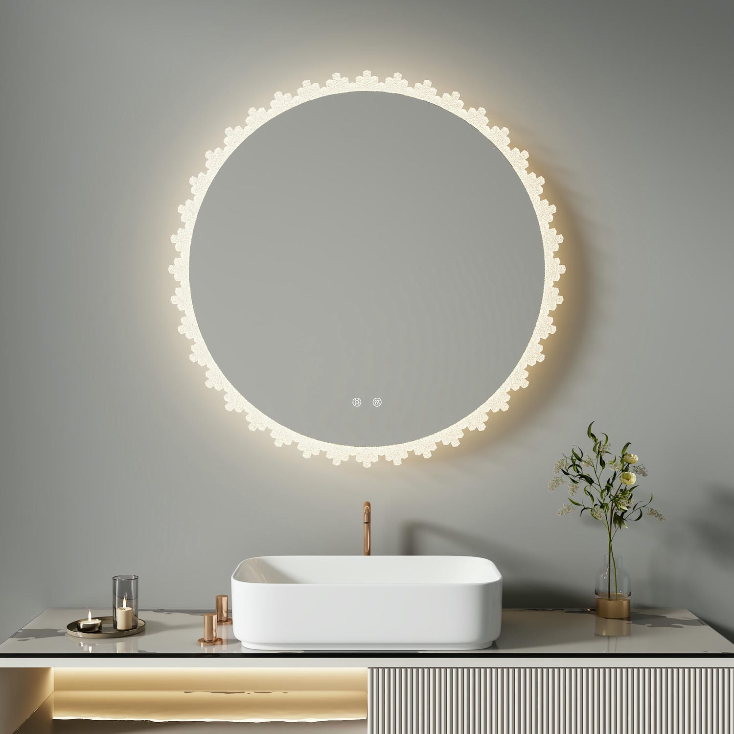 DP526 Miroir de salle de bain irrégulier