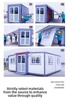 VOROS Nuovo Design Casa Container Prefabbricata Modulare 20ft 40ft, Ufficio e Casa Mobile Espandibile