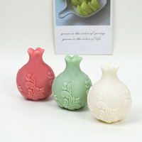 Moule en silicone multifonctionnel pour enfants, parfum grenade, aromathérapie, fleur 3D créative, œuf, plâtre décoratif DIY pour la maison