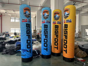 عمود إعلان شعار مطبوع مخصص أعمدة ترويج محكمة الغلق لفعاليات المعرض التجاري والسباق وسباق الماراثون - Product Image 3