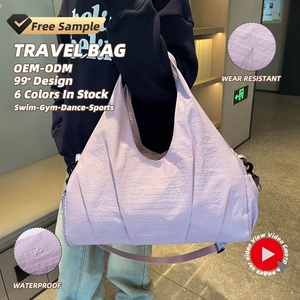 Individuelles Logo Einfarbige Große Kapazität Wasserdichte Mehrschichtige Trocken-Nass-Tasche Schuhaufbewahrung Pilates Gym Schulter Umhängetasche - Product Image 1