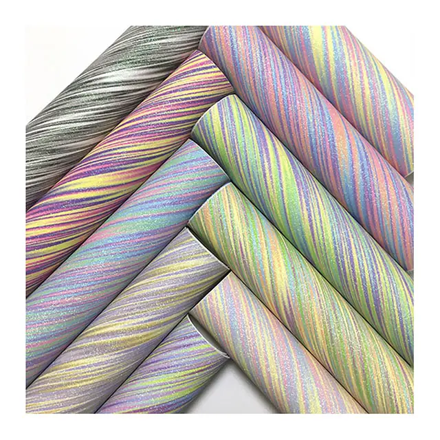 Блестящие блестящие синтетические виниловые полиуретановые блестящие тканевые листы из искусственной кожи для обуви, сумок, ремесла с бантом