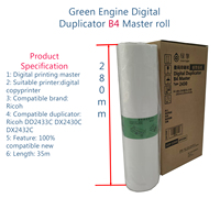 Rouleau maître vert compatible Duplo 2430 pour duplicateur numérique Ricoh DX2433/2430C et autres fournitures d'impression B4 Master