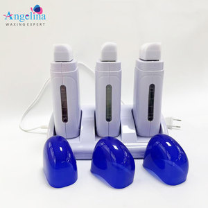 살롱 및 스파 바디 헤어 제거를위한 전문 3 트리플 카트리지 왁스 워머 롤러 히터 시스템 - Product Image 4