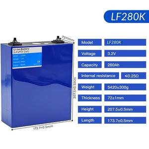 Batería LiFePO4 <span class=keywords><strong>de</strong></span> Grado A+ EV 280Ah 302Ah 314Ah 3.2V con 8000 Ciclos <span class=keywords><strong>de</strong></span> <span class=keywords><strong>Vida</strong></span> Útil para Carritos <span class=keywords><strong>de</strong></span> Golf y Sistemas <span class=keywords><strong>de</strong></span> Energía Doméstica, en Stock en Almacén <span class=keywords><strong>de</strong></span> Polonia (UE) - Product Image 4