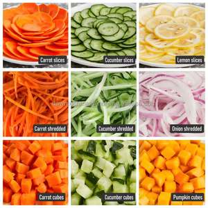 Trancheuse Électrique Commerciale Multifonction pour Légumes : Carottes, Pommes de Terre, Concombres, Oignons – Coupe en Julienne et en Dés - Product Image 6