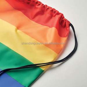 Wholesale Custom Canvas Polyester Outdoor Gym Nylon Gift Bag <b>Drawstring</b> <b>Backpack</b> High Quality Cheap Price for Sport Promotions - Product Image 2