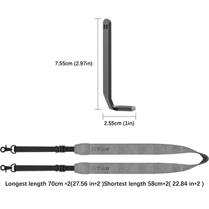Amazear สายคล้องคอหนังสำหรับ DJI RC, กันเหงื่อและทนทาน, โซลูชันอุปกรณ์เสริมสำหรับตัวควบคุมระยะไกลรูปตัวแอล - Product Image 6