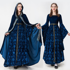 <span class=keywords><strong>Costume</strong></span> de Reine d'Halloween, <span class=keywords><strong>Costume</strong></span> de Sorcière, <span class=keywords><strong>Costume</strong></span> de Spectacle Gothique Rétro Médiéval, <span class=keywords><strong>Costume</strong></span> d'Elfe pour Jeu de Rôle - Product Image 1