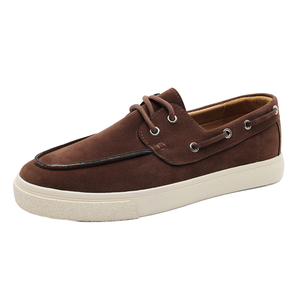 Nouvelles chaussures bateau à lacets pour hommes, respirantes, en maille, semelle plate en caoutchouc, décontractées, classiques, à bas prix - Product Image 1