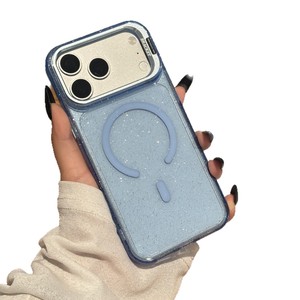Funda Protectora Transparente con Anillo Magnético Acrílico Brillante para 18 Pro Max, Color <span class=keywords><strong>Rosa</strong></span> Brillante, Resistente a Caídas - Product Image 5