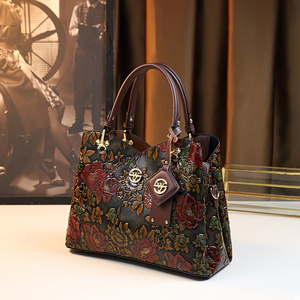 <span class=keywords><strong>Sac</strong></span> à main <span class=keywords><strong>vintage</strong></span> à motif de fleurs, <span class=keywords><strong>sac</strong></span> fourre-tout de luxe en <span class=keywords><strong>cuir</strong></span> PU, <span class=keywords><strong>sac</strong></span> à bandoulière à la mode pour femmes - Product Image 5