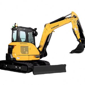 Mini-excavatrice Liugong 9051FZTS avec ligne de marteau, 5,1 tonnes, mini-excavatrice hydraulique Liugong, excavatrice de terrassement - Product Image 1