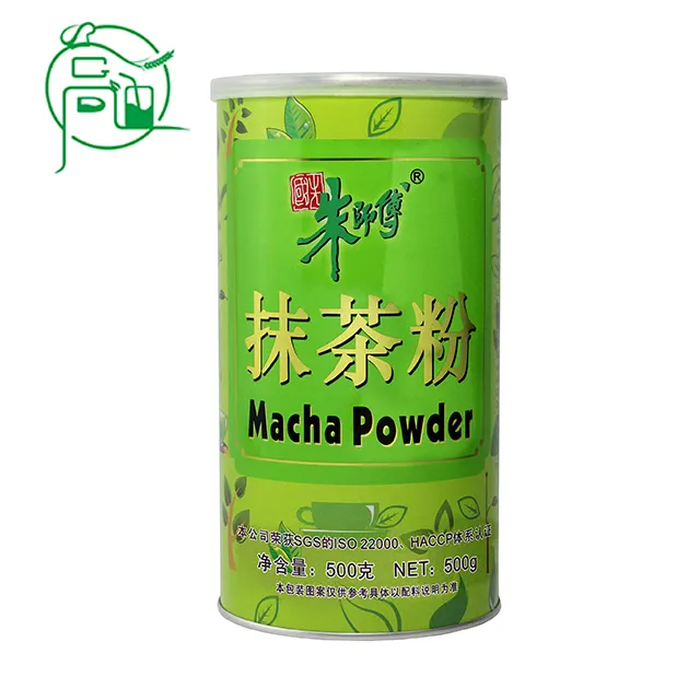 Sano di alta fibra alimentare verde macha latte in polvere shake sapore della polvere