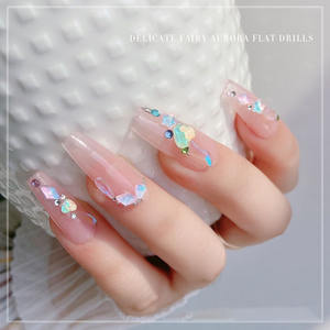 Moka étoiles ongles décorations 2025 nouveauté <span class=keywords><strong>Macaron</strong></span> petite étoile à cinq points fond plat irrégulier diamant ongles accessoires - Product Image 3