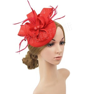 Femmes filles sinamay comme le kentucky derby chapeaux de plumes pince à cheveux bandeau fête fascinators chapeau - Product Image 5