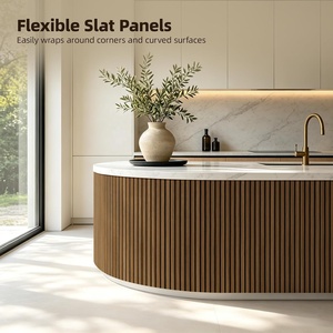 <span class=keywords><strong>Pannelli</strong></span> Acustici Flessibili <span class=keywords><strong>in</strong></span> <span class=keywords><strong>Legno</strong></span> per Interni Commerciali, <span class=keywords><strong>Pannelli</strong></span> Fonoassorbenti Curvi per Decorazione Pareti di Lobby, Ristoranti e Uffici - Product Image 4