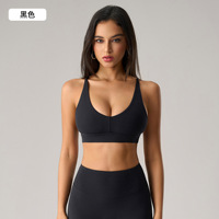 Bra Olahraga Wanita Premium High Impact dengan Bantalan Lepas Pasang, Bahan Nylon Spandex, Desain Punggung Terbuka Seksi, untuk Workout, Yoga, Gym, Fitness, Lari 2026