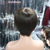 Perruques courtes en cheveux humains de type pixie, perruques courtes de type bob pour femmes noires, perruques sans colle en cheveux humains de couleur naturelle, fabriquées à la machine, à prix abordable