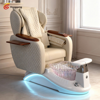 Fauteuil de manucure et pédicure électrique inclinable de luxe moderne le plus populaire pour salon de beauté avec massage