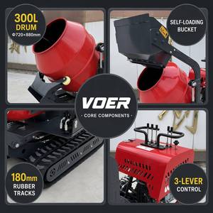 Mini Mezcladora de Concreto <span class=keywords><strong>Autocargable</strong></span> Voer con Camión Volquete, Mezcladora de Concreto a Gasolina, Maquinaria de Construcción, Mezcladora de Concreto Pequeña - Product Image 3