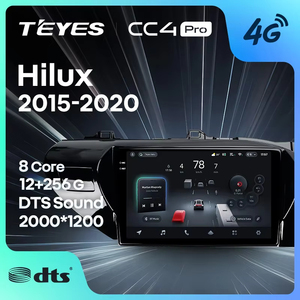 TEYES CC4 PRO Per Toyota Hilux Pick Up AN120 2015 - 2020 Guida a destra CarPlay Android Auto 2DIN - Product Image 1