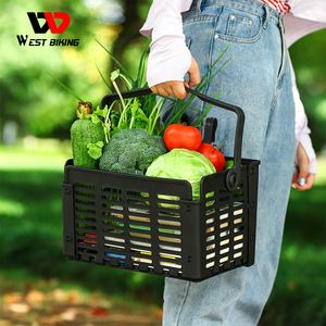 Giá để đồ xe đạp WEST BIKING, giá để hành lý phía sau xe đạp, dụng cụ lắp đặt, giá để đồ bằng nhựa cho xe đạp leo núi, giỏ đựng đồ dung tích lớn - Product Image 3