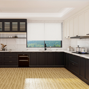 Tùy Chỉnh Bắc Mỹ Đơn Giản Thiết Kế Cổ Điển Phẳng Gói Bóng Chất Lượng Cao Rắn Maple Gỗ Hiện Đại Trắng Shaker Tủ Bếp - Product Image 4