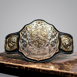 World Heavyweight Championship <b>Belt</b> Unisex Durable Thickness High Waist <b>Wrestling</b> Training Martial Arts Equipment - Product Image 1