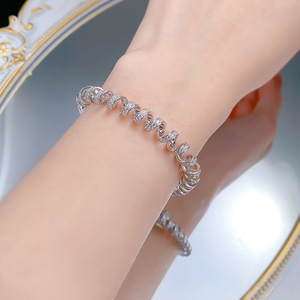 Nouveau bracelet pour femme en argent S925, style fil téléphonique, luxe léger, mode raffinée, bijoux de mariage de haute qualité - Product Image 6