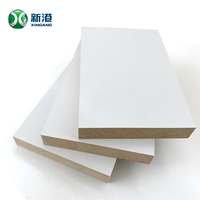 Panneaux de fibres de bois 3mm, 6mm, 12mm, 15mm, 18mm, feuille de mélamine blanche, panneau mdf pour meubles