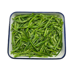 Haricots verts surgelés IQF, emballés en vrac, légumes frais cuits à la vapeur, forme ronde - Product Image 1