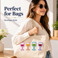 Patchs perlés personnalisés pour vestes, chapeaux, sacs, appliques en perles de rocaille pour verres à vin, accessoires de vêtements DIY, vente en gros