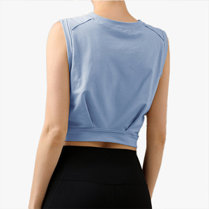 Camiseta deportiva sin mangas, personalizable, holgada, transpirable y ligera para maratón y carreras de larga distancia para mujer - Product Image 2