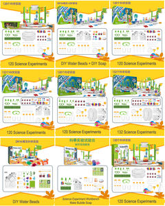 EPT 2 en 1, établi de laboratoire, <span class=keywords><strong>jouet</strong></span> pour enfants, <span class=keywords><strong>bricolage</strong></span>, kit d'expériences scientifiques fait main, cadeau pour la maternelle, aides pédagogiques, jouets STEM - Product Image 6
